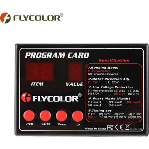 Original FLYCOLOR FlyMonster Programing Card for Remote Control RC Boats Ship Flycolor ESC Electronic Speed Controller New