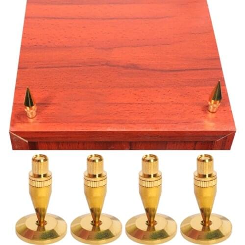 Speaker Stands Feet Pads Spikes Cone Strong Shock Absorptions Floor Foot Nail Isolation Mat Easy to Use Small Prop