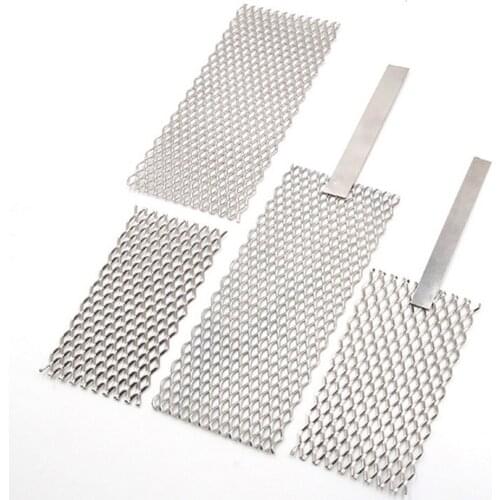 Pure titanium material Practical Titanium Mesh Net Electroplating Anode Plate for Metal Processing Renovation Tool
