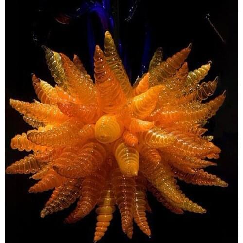 2021 Romantic Hand Blown Spiral Glass Chandelier Ceiling Hanging Lamp Bedroom Kitchen Dining Living Room Decorative Luminaire