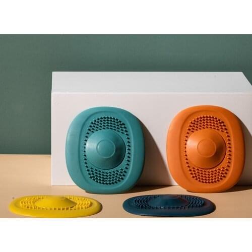 Shower Drain Silicone Kichen Sink Drain Hair Stopper Catcher Filter Bathroom Accessories Bathtub Strainer Sewer Outfall Filter
