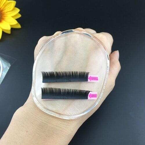 Silicone Reusable Round 8CM False Eyelashes Pallet Lashes Holder Stand Pad Fake Lashes Extension Essential Tool