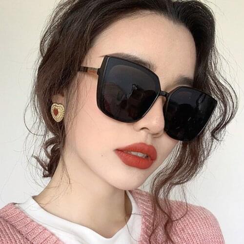 ZUEE 2020 Retro Sunglasses High Quality Cateye Designer Eyewear For Women/Men Oversize Square Glasses Luxury Oculos De Sol