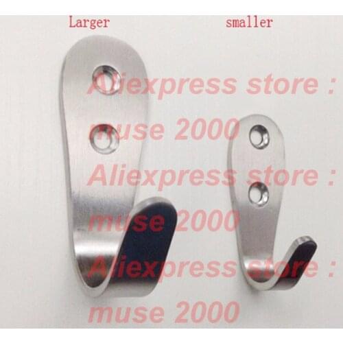 Steel single Hook door back clothes bathroom wall mounted Kitchen wall clothed steel hook hanger solid material