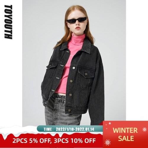 Женские джинсовые куртки Toyouth China At AliExpress