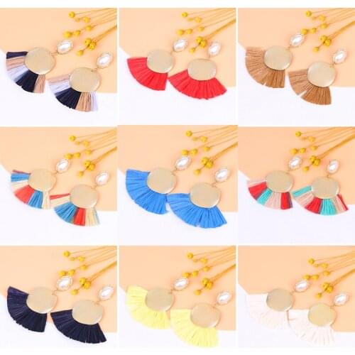 Earrings 2020 for women fashion jewelry Ladies hoop korean gold vintage statement big indian drop geometric ethnic boho bijoux