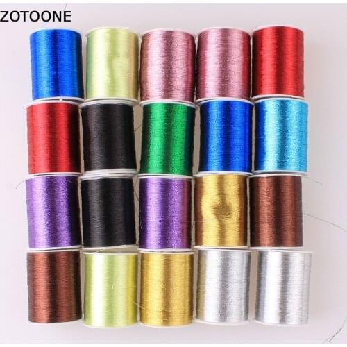 ZOTOONE 20pcs/lot Colorful Nylon Machine Embroidery Sewing Threads Hand Sewing Thread Craft Patch Steering-wheel Sewing Supplies