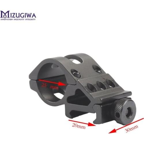 1PC 1" 25mm Tactical Offset Rifle Flashlight Torch Laser Mount Picatinny Rail 20mm Weaver Hunting Caza Accessories
