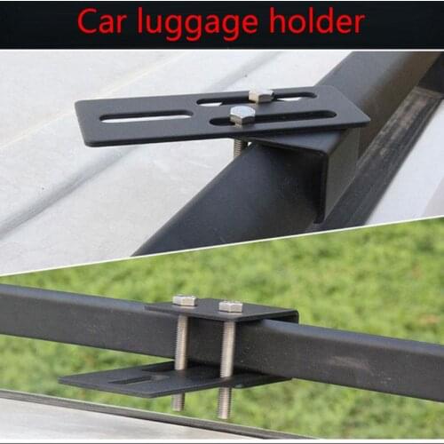 2pcs Universal Car Luggage Rack Mounting Bracket SUV Roof Light Bar Stand Holder