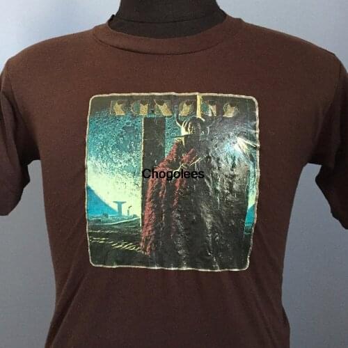 70s Vintage Kansas Monolith 1979 iron on rock music promoT Shirt SMALL