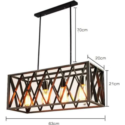 American vintage pendant lighting Bar Kitchen iron Fixtures pendant lamp industrial lighting