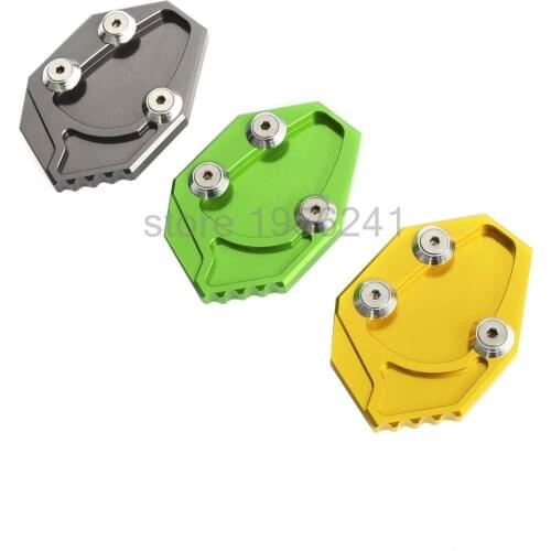 CNC Kickstand Side Stand Pad for Kawasaki Ninja ZX14R ZX14 ZZR1400 2006-2015 GTR1400 Concours 14 2008-2015