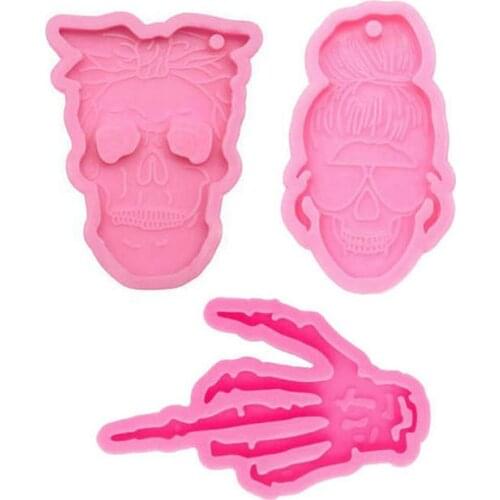 Skull Keychain Glossy Mold DevilS Claw Silicone Molds Diy Resin Jewelry Accessories Making Tools