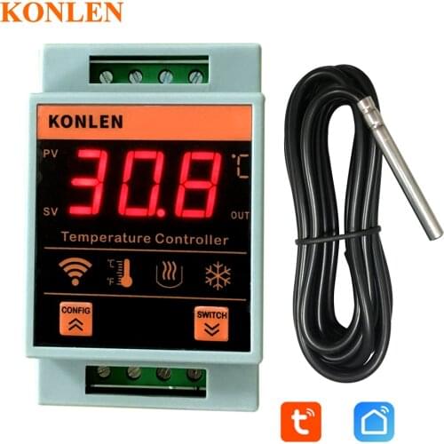 Tuya Smart Life WIFI Temperature Sensor Heating Boiler Cool Controller Remote Switch Thermometer Thermostat Alarm App Control