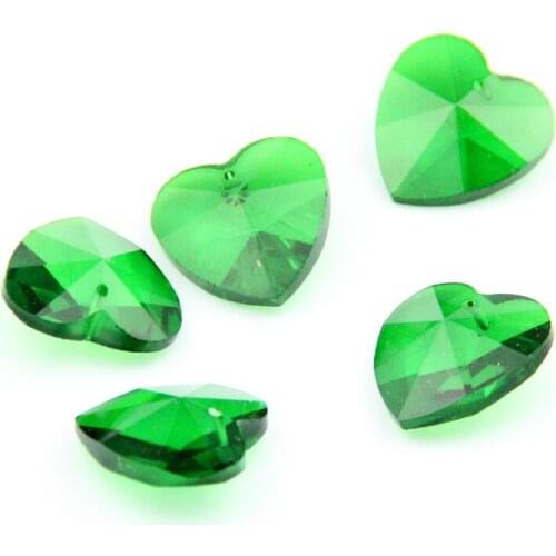 Emerald 100pcs 28mm Single Hole Lamp Parts Useful beads Heart Beads For DIY Gift Box Big Sales