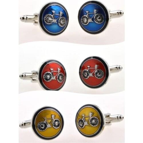 Fashion Bicycle Cufflinks Novelty Bike Design Quality Brass Material Cuff Links Cufflinks Button Men Fashion Gift Jewelry 20pair