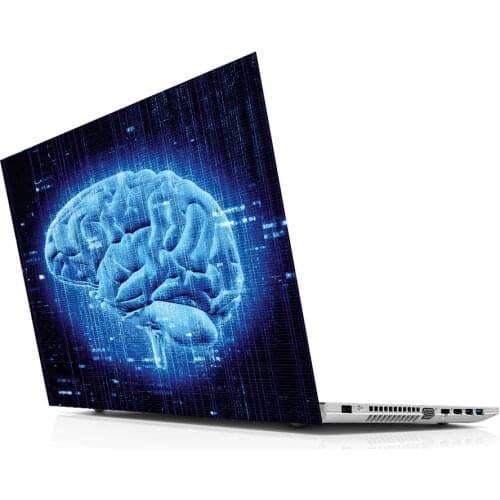 Sticker Master 3D Brain and Programming universal laptop skin for 13 14 15 15.6 16 17 19 "inc notebook decal for Mac, dell, Acer, HP