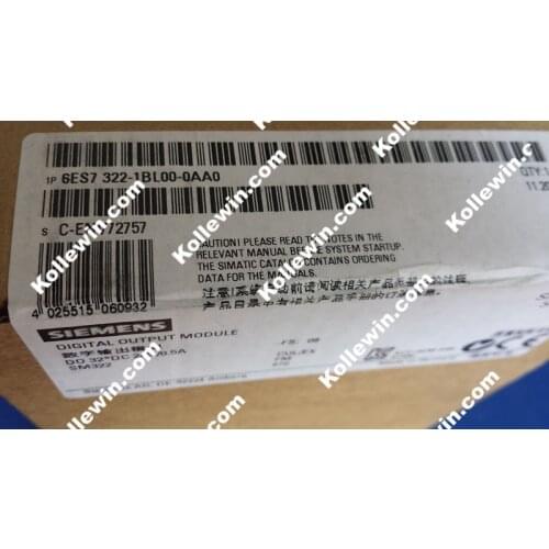 NEW Original 6ES7322-1BL00-0AA0 Digital Output Module, SIMATIC S7-300 6ES7 322-1BL00-0AA0, 32DO, 24V DC, 0.5A 6ES73221BL000AA0