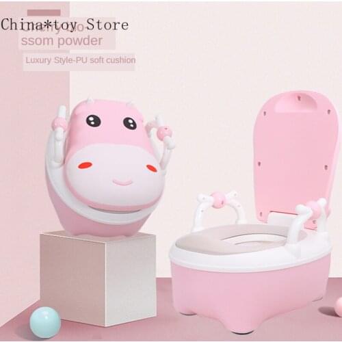 Extra Large Cartoon Children Toilet Toilet Baby Potty Portable Baby Toilet Cows Potty Training Seat Toilet Boal Travel Potty