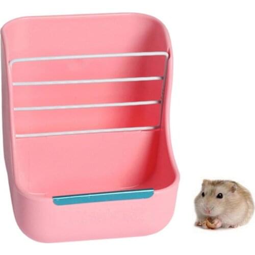 Pet Rabbit Hamster Grass Hay Feeder Frame Rack Basket Mesh Food Storage Bowl Watering Supplies