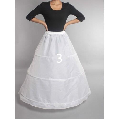 Three circle hoop Petticoat Underskirt bridal Wedding Petticoat Hoop Crinoline Prom Underskirt Fancy Skirt Slip In Stock