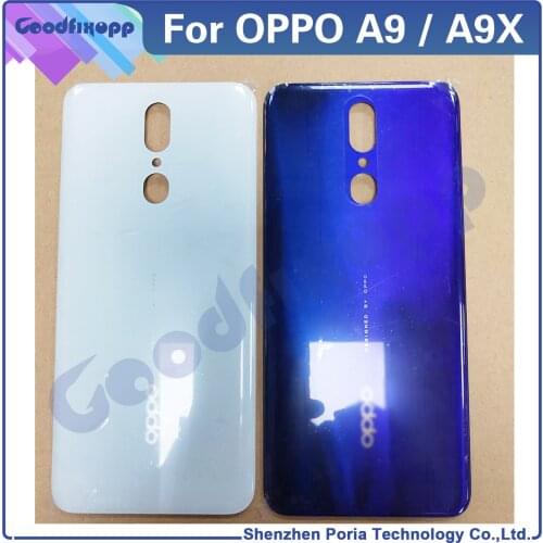 For Oppo A9 PCAM10 CPH1938 Battery Back Cover Door Housing Case Rear Cover Parts Replacement For Oppo A9x PCEM00