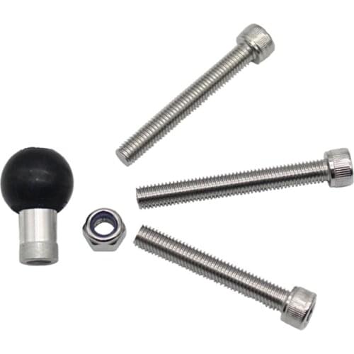 Motorcycle Bike Scooter Handlebar Clamp Ball Mount Base Replacement for Holder Bolt Bracket