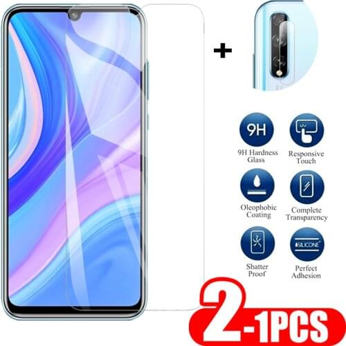 1-2Pcs Screen + Camera Protector For Huawei Y8P Y6P 2020 Tempered Glass Screen Protector For huawei y9s y8p y6p Lens glass 9H