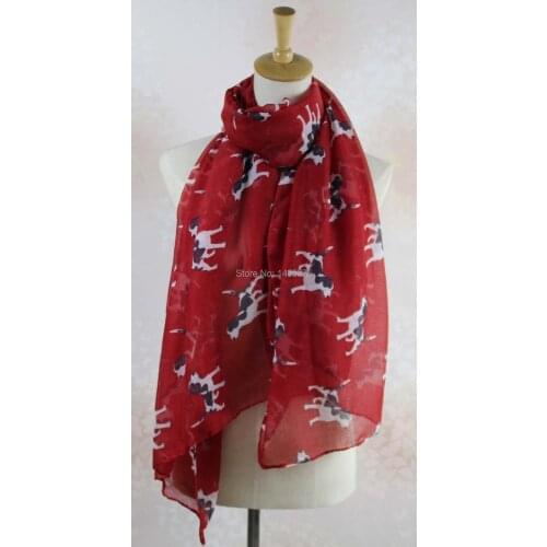 120pcs/lot 2015 new spring beagle print scarf shawl pashmina shepherd dog scarf