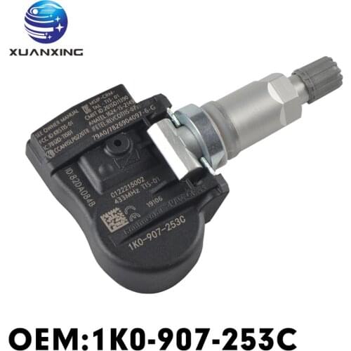 1K0-907-253C Tire Pressure Sensor Monitoring System TPMS 433MHz For Audi A3 A4 A5 Q5 S4 S5 TT Volkswagen Sagitar CC