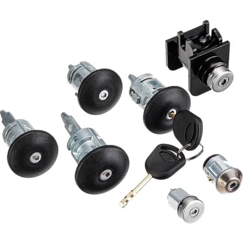 7Pcs Car Barrel Door Locks Keys Set 4359018 1C1A-V22050-Ba for FORD TRANSIT Mk6 2000 2001 2002 2003-2006