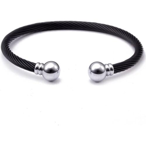 New Fashion Healthy Stainless Steel Open Men Women Cuff Bangles Vintage Mesh Surface Male Charm Sporty Bracelets