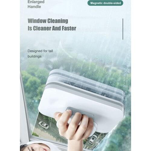 Window Cleaner Double Sided Cleaning Brush Glass Wiper Magnetic Brush For Washing Windows Household Cleaning Tool