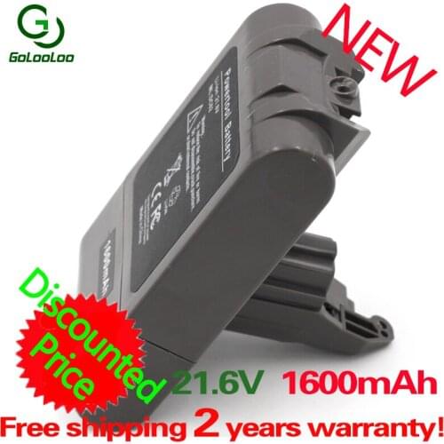 Golooloo 21.6V 1600mAh Li-ion Battery for V6 DC61 DC62 DC72 DC58 DC59 DC72 DC74 965874-02 SV09 SV07 SV03 SV04 SV06