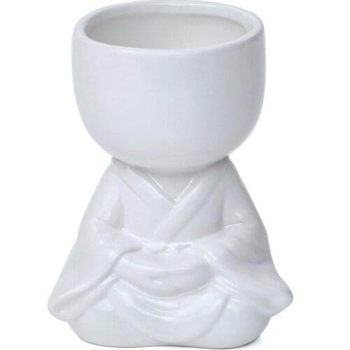 Modeling Sculpture Doll Ornament Planter Vases Flower Pots Desktop Ceramics Cactus Creativity Succulent Potted Ornaments