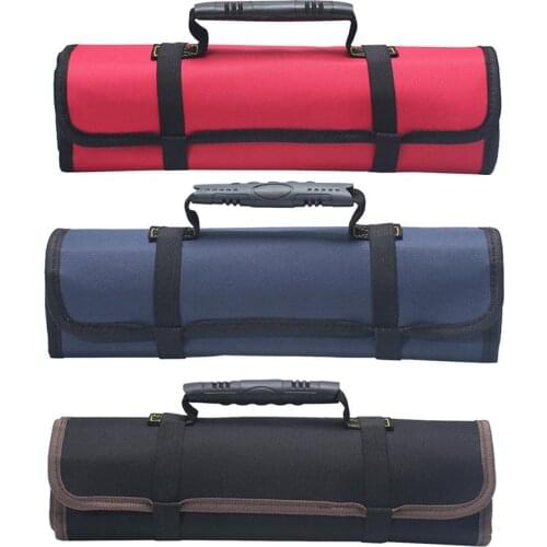 New Multifunction Oxford Cloth Folding Wrench Bag Tool Roll Storage Pocket Tools Pouch Portable Case Organizer Holder 3 Colors