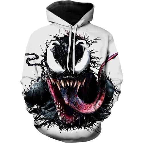 Fall/winter new horror graphic hoodie 3D Mens Pullover Casual sweatshirt Men undershirt Oversized shirt Hip hop streetwear tops