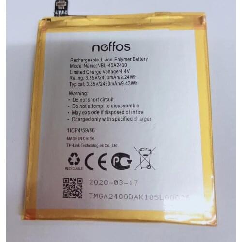 2020 years New original 2450mah High Quality NBL-40A2400 Battery for TP-link Neffos Y5s TP804A TP804C Cell Phone