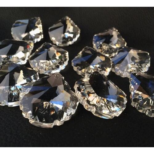 Wholesale price 30pcs/lot 38mm Crystal Shell Pendants for Chandelier Prisms Crystal Trimming Parts For Lamp Decoration