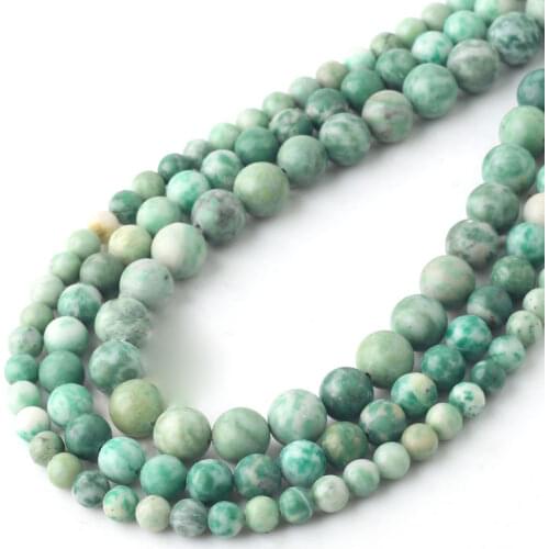 Wholesale Natural Stone Burmese Jades Green Jadeite Round Loose Beads 15 inches 6/8/10mm For Jewelry Making Diy Bracelet