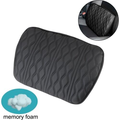 Memory Foam Car Headrest Pillow Leather Embroidered Relieve Pain Auto Neck Rest Headrest Cushion Seat Pillow Lumbar Cushion