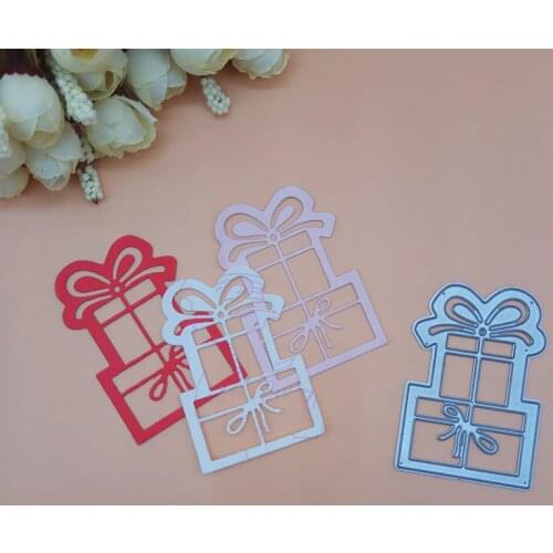 Bow tie Gift Box Cutting Dies cutter punch Scrapbooking Dies Metal Embossing Stamps and die for Card Making DIY