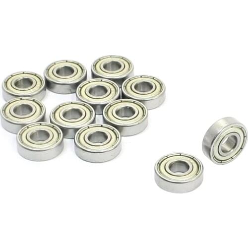 New 10Pcs 695Z 5mm x 13mm x 4mm Mini Deep Groove Ball Bearing Ball Bearing