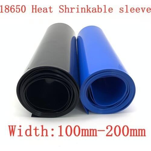 85mm ~ 200mm 18650 Lithium Battery Heat Shrink Tube Li-Ion Wrap Cover Skin PVC Shrinkable Tubing Film Sleeves Insulation Sheath
