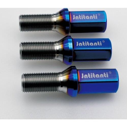 Rainbow color Gr5 titanium wheel bolt