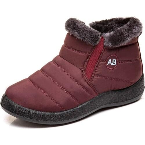 Women Boots 2020 Fashion Waterproof Snow Boots for Winter Shoes Women Casual Lightweight Ankle Botas Mujer Warm Winter Boots