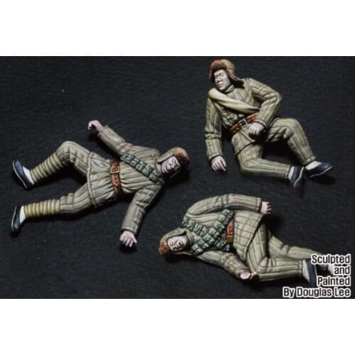 1/35 Scale North Korean Chinese army army corpses Miniatures Unpainted Resin Model Kit Figure Free Shipping