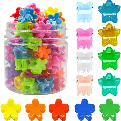 10pcs Mix Color Small Baby Girls Mini Hairpin Hair Claws Clip For Children Girls Hair Styling Barrettes Grips Hair Accessories