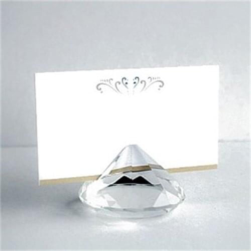 12PCS/LOT Wedding Gifts Crystal name Card Holder Favors for Table Decoration