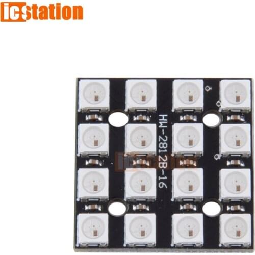 WS2812B 4*4 16-Bit Full Color 5050 RGB LED Lamp Panel Light For Arduino with integrated drivers Wholesale